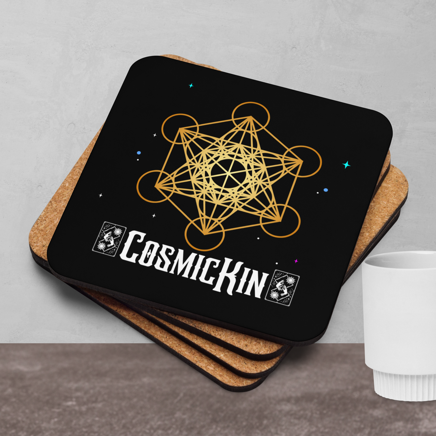 CosmicKin Cork-back coaster