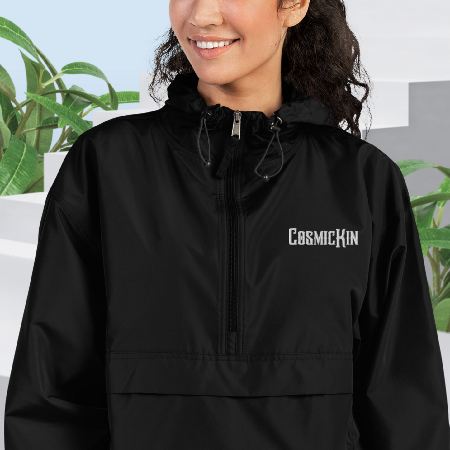 CosmicKin Embroidered Champion Packable Jacket