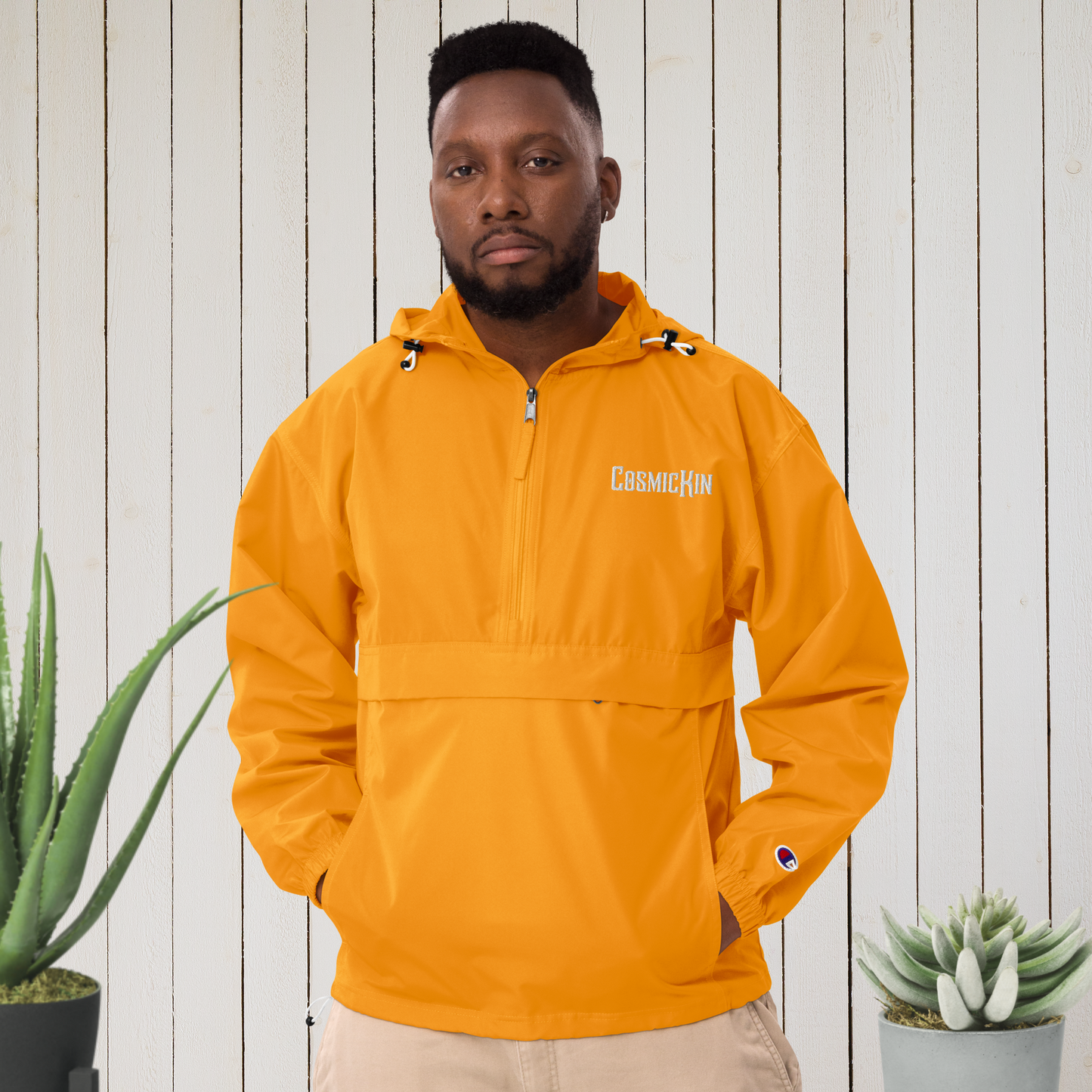 CosmicKin Embroidered Champion Packable Jacket