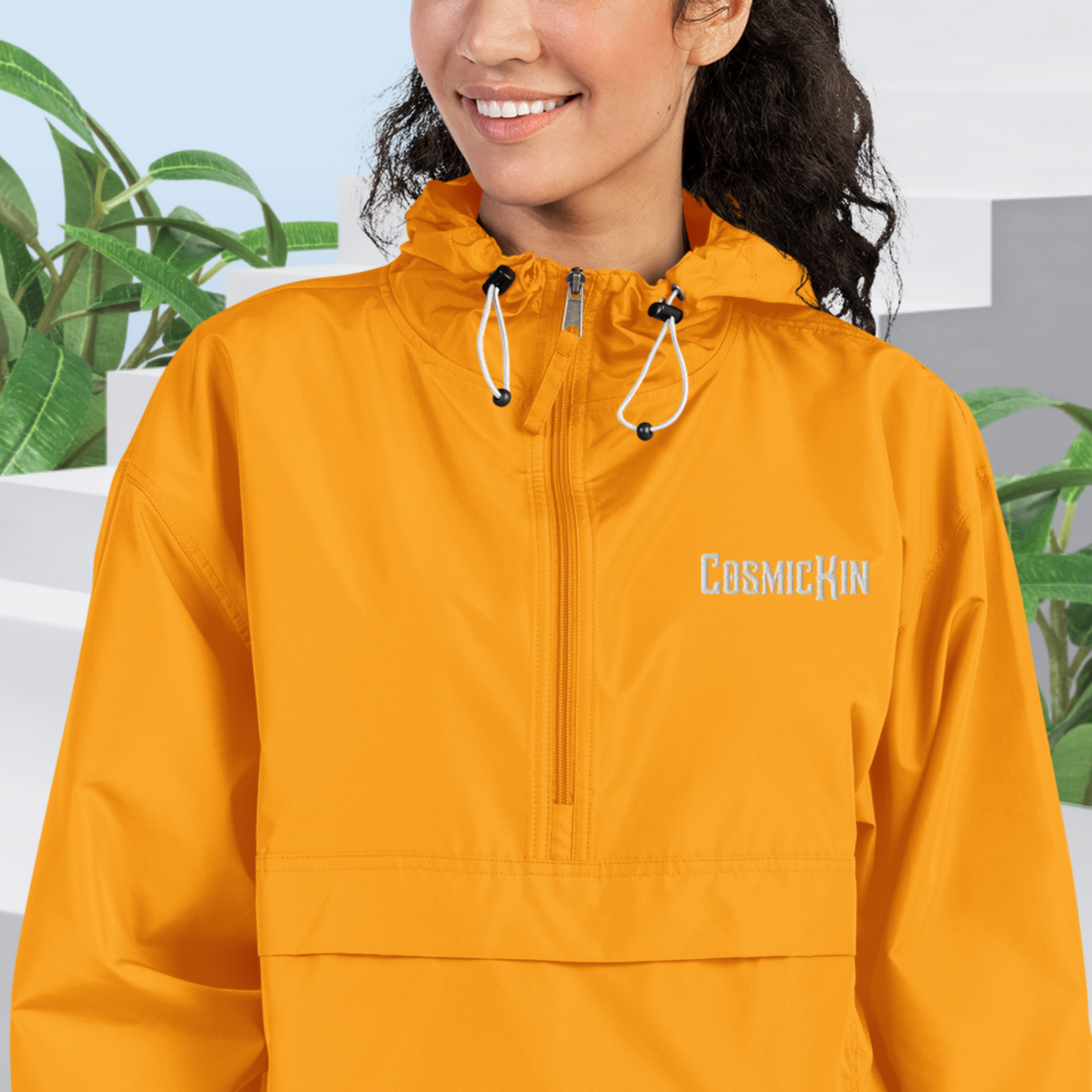 CosmicKin Embroidered Champion Packable Jacket