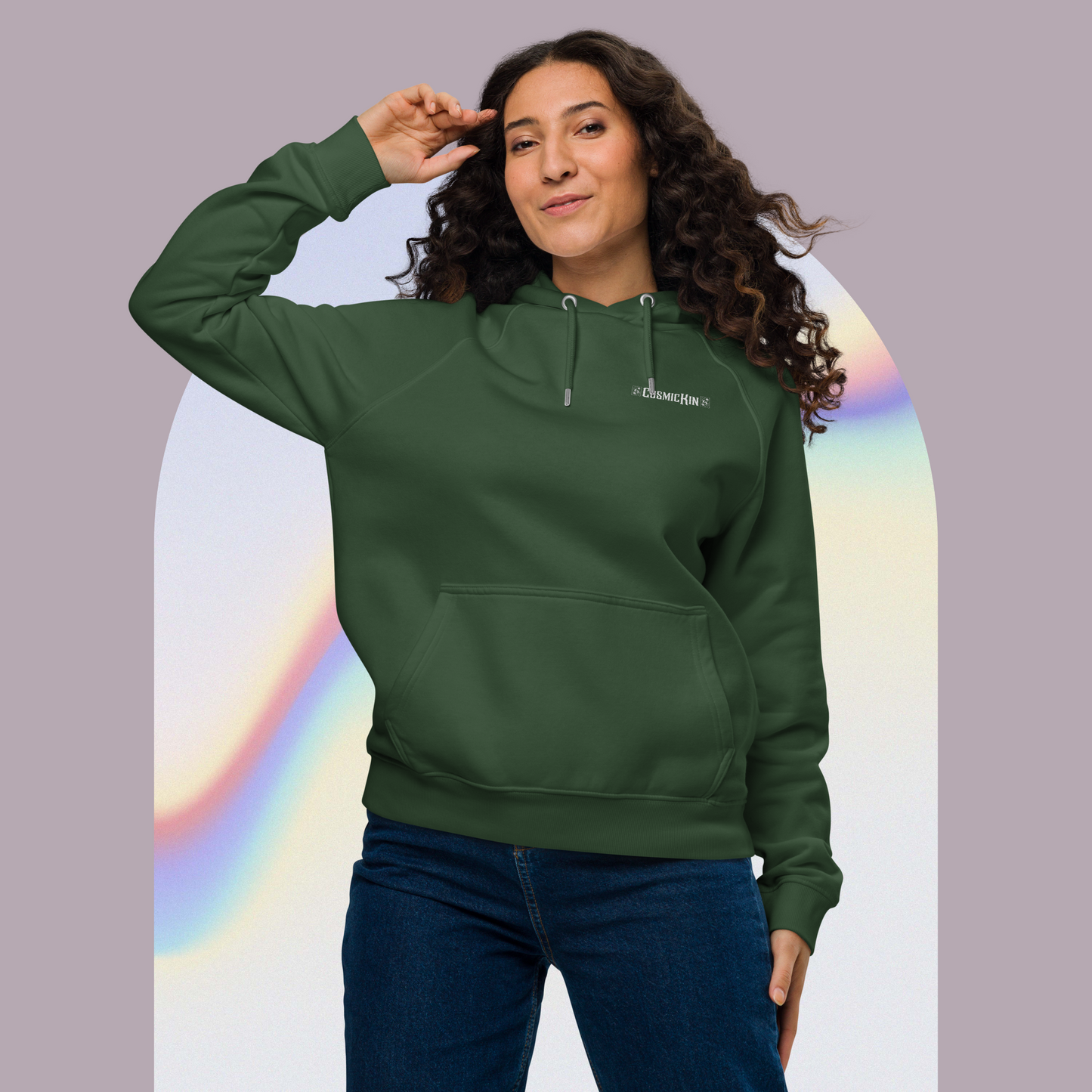 CosmicKin Eco-Friendly Raglan Hoodie