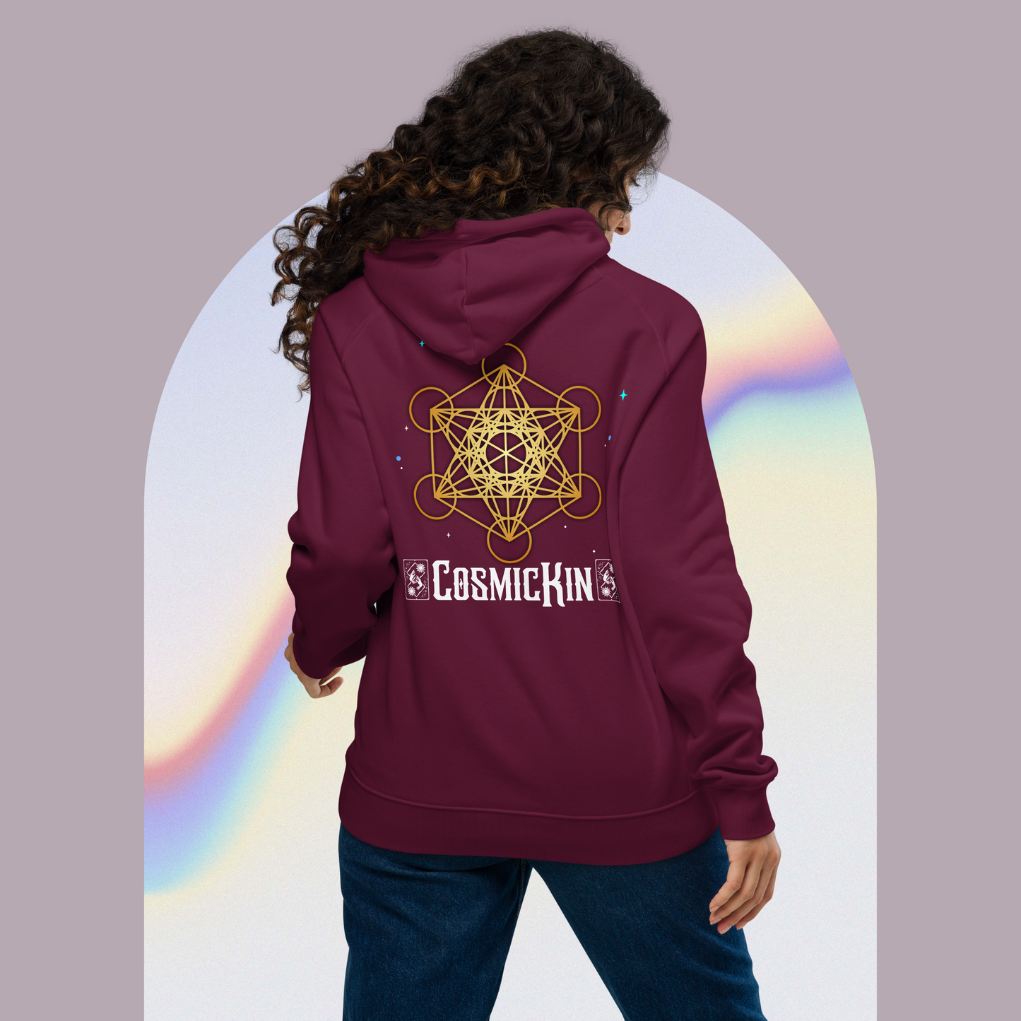 CosmicKin Eco-Friendly Raglan Hoodie