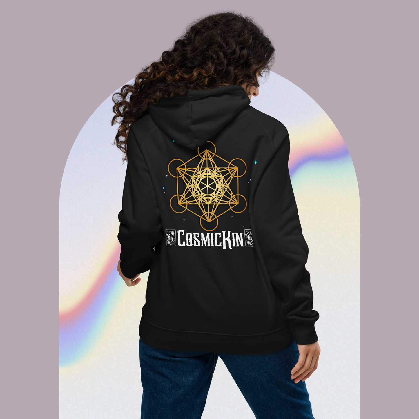 CosmicKin Eco-Friendly Raglan Hoodie