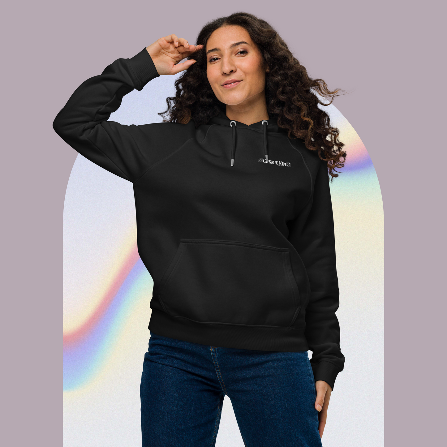 CosmicKin Eco-Friendly Raglan Hoodie