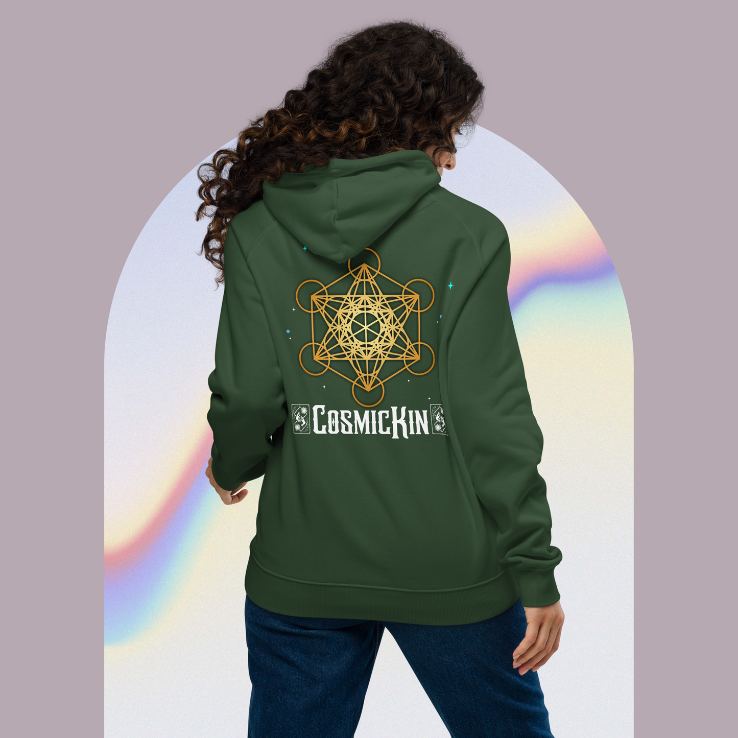 CosmicKin Eco-Friendly Raglan Hoodie