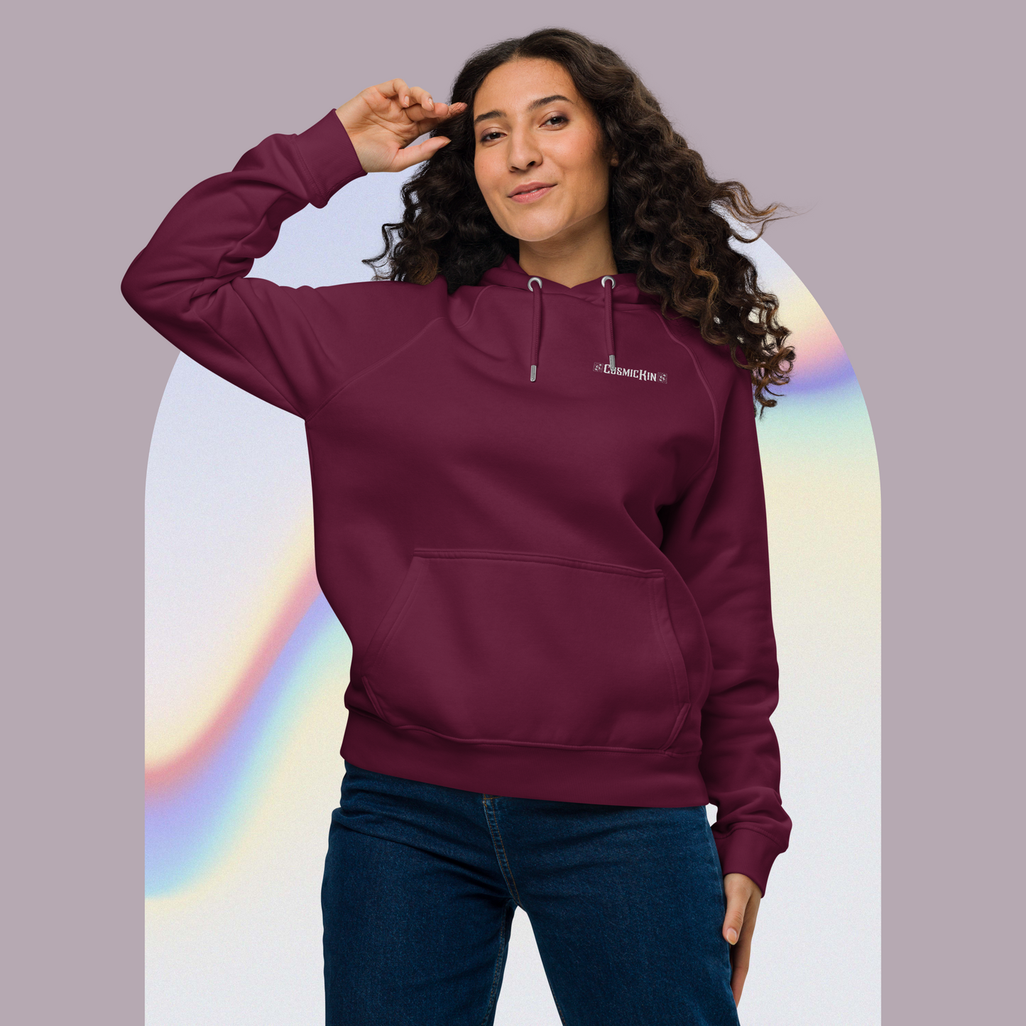 CosmicKin Eco-Friendly Raglan Hoodie