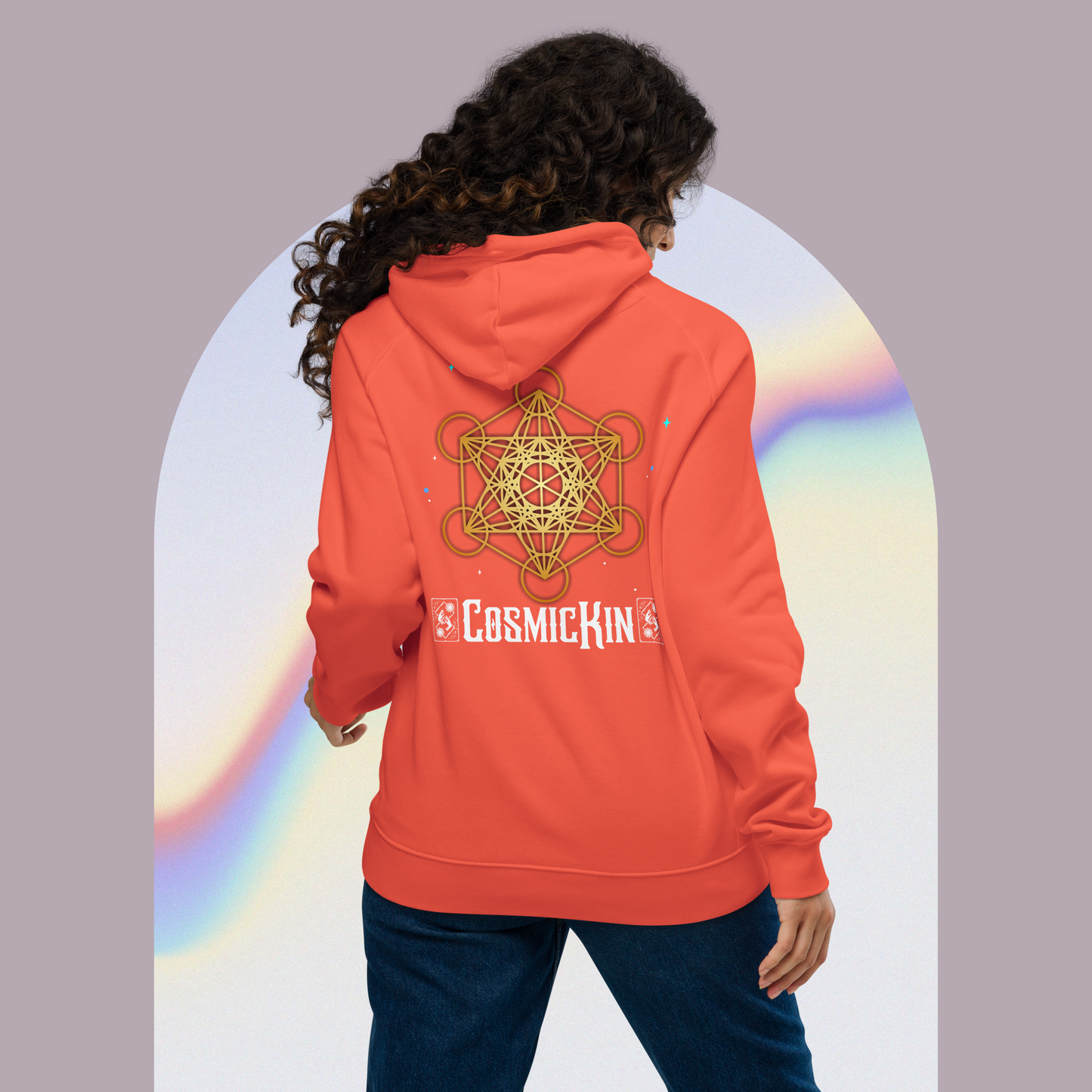 CosmicKin Eco-Friendly Raglan Hoodie