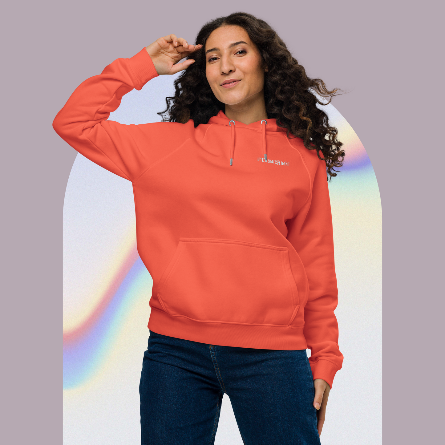 CosmicKin Eco-Friendly Raglan Hoodie