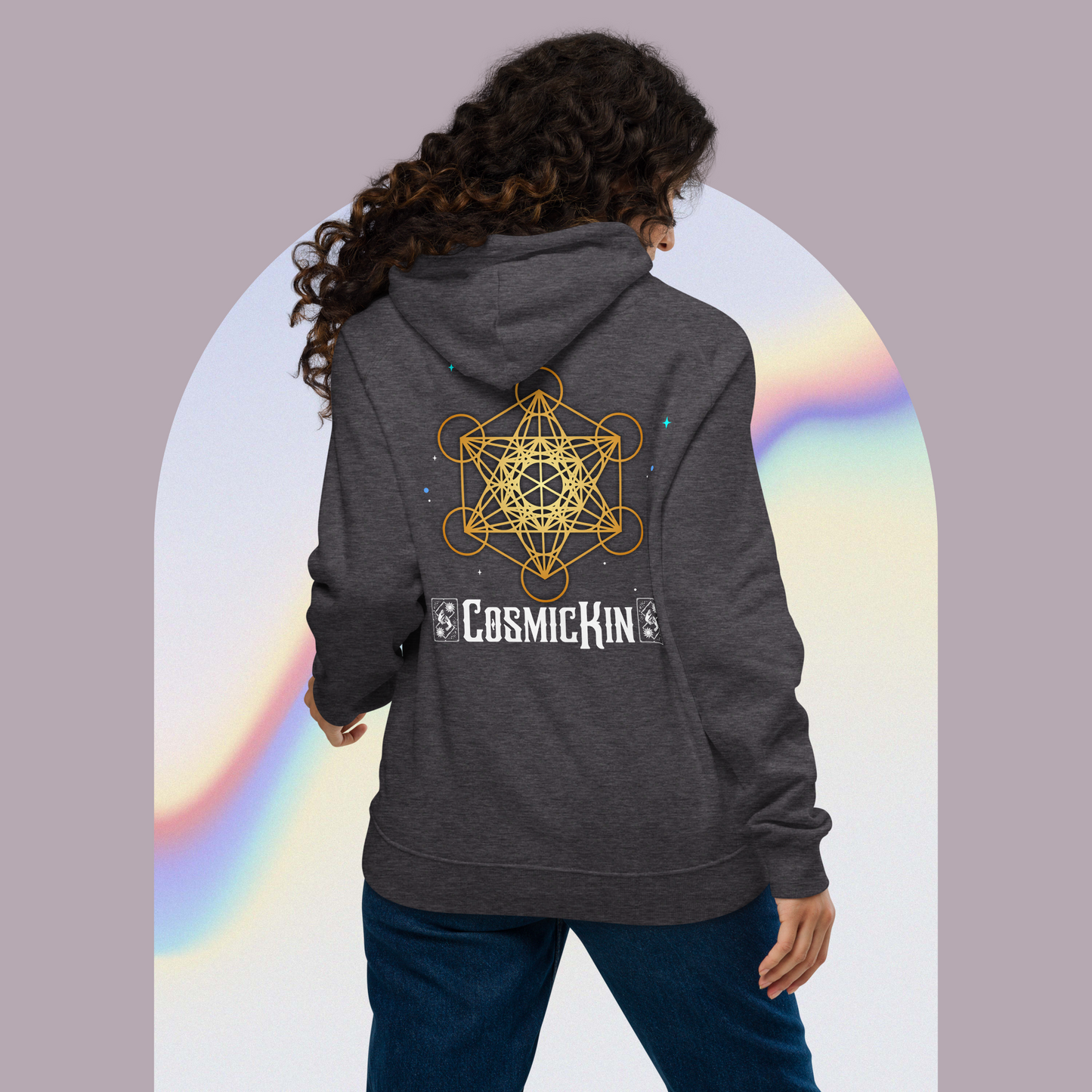 CosmicKin Eco-Friendly Raglan Hoodie