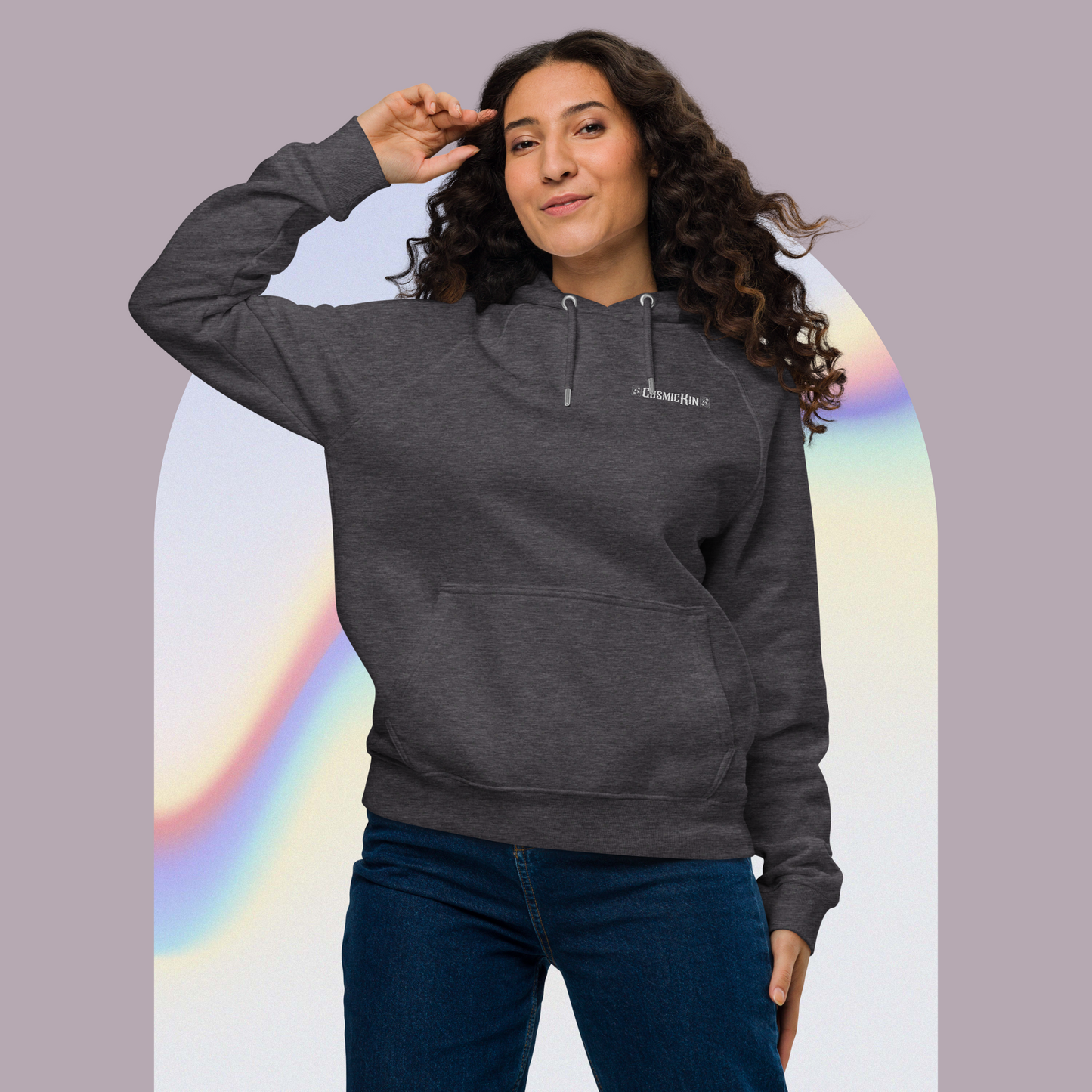CosmicKin Eco-Friendly Raglan Hoodie